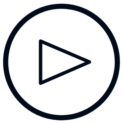 Niebieska ikona przycisku play. Nagrywanie sesji.